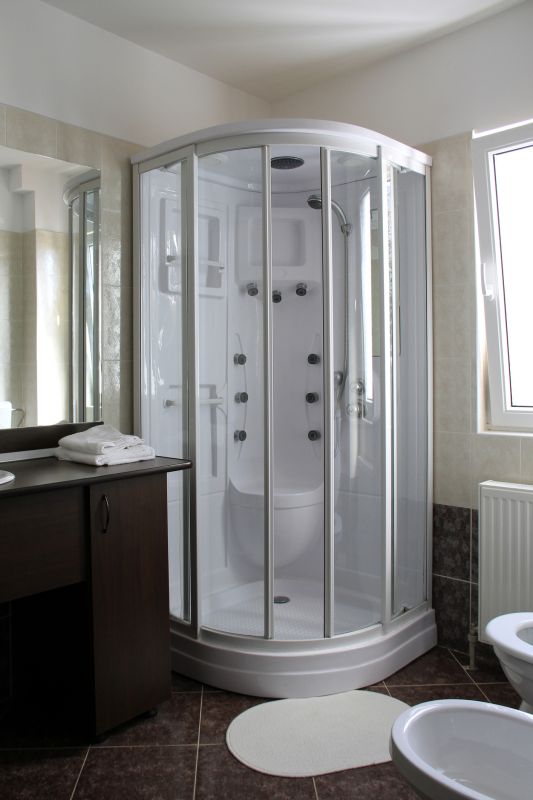 Walk-In Shower with Glass Doors